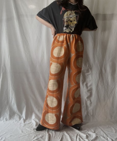 【RE;CIRCLE】 RE Antique Curtain Flare Pants③/ 210703-005
