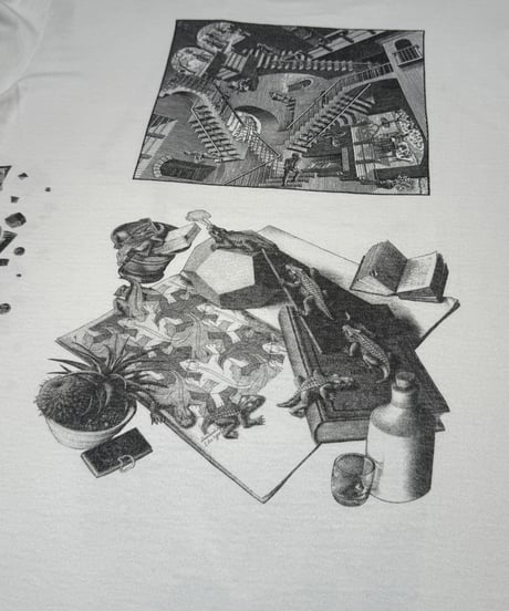 【USED】 Made in USA 90's SOFTEE M.C. ESCHER T-Shirt /250621-029