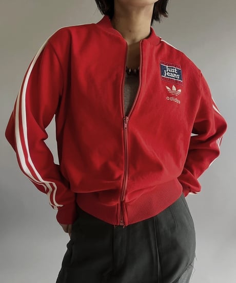 【USED】80s adidas Jersey Top Just Jeans /240224-009