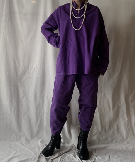 【USED】 Dyed Army Top + Pants/210203-024