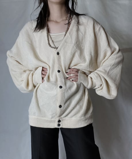【USED】 LACOSTE Acrylic Knit Cardigan  ⑫ / 220111-020