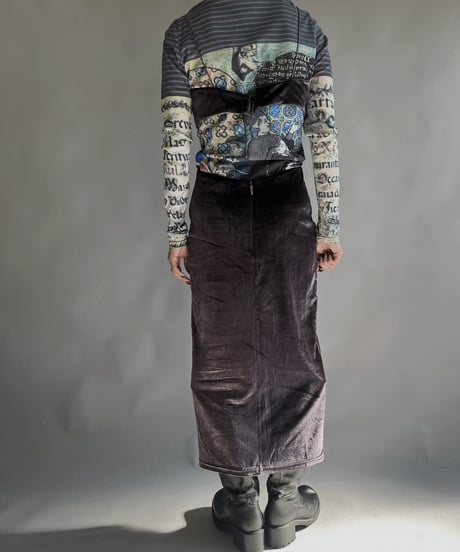 【USED】 edit by nine Velor One-piece / 240101-001