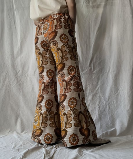 【RE;CIRCLE】 RE Antique Curtain Flare Pants②/ 210613-008
