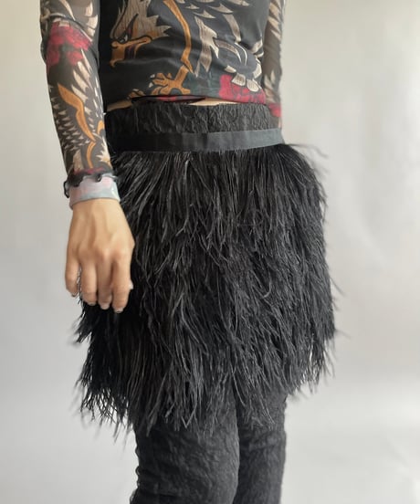 【USED】 Fur Mini Skirt/ 240914-023