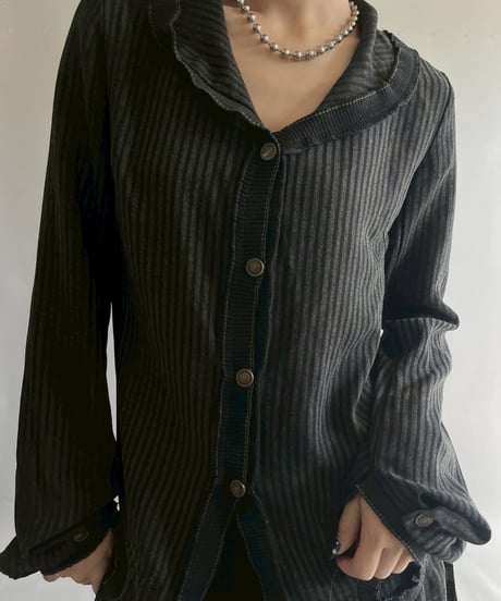 【USED】 Cop.Copine Stripe Pattern Hooded Jacket  /251014-008