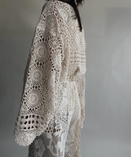 【RE;CIRCLE】 RE Crochet Lace Top / 220623-009