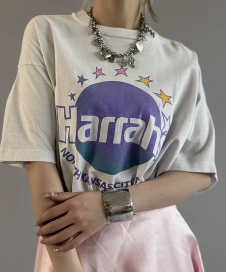 【USED】 90's Made in USA FRUIT OF THE LOOM Harrah's T-Shirt / 260607-020