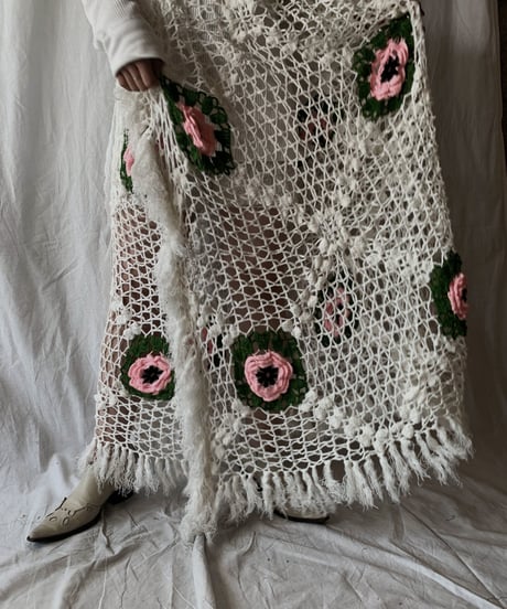 【RE;CIRCLE】 Remake Granny Knit N/S One-piece②/210331-012