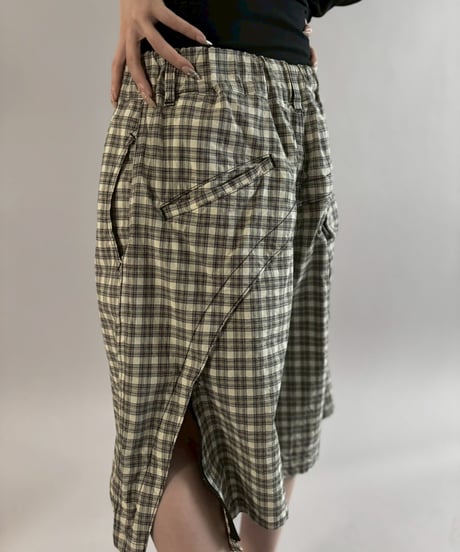 【USED】 194 Zip Design Nylon Shorts /260307-011