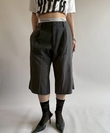 【RE;CIRCLE】 Re Suit Double Knee Shorts / 250612-007