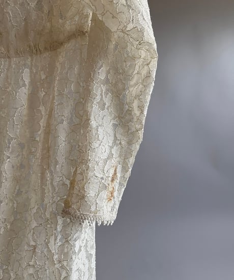 【USED】 Made in USA Lace Patterned Long One-Piece /250104-007