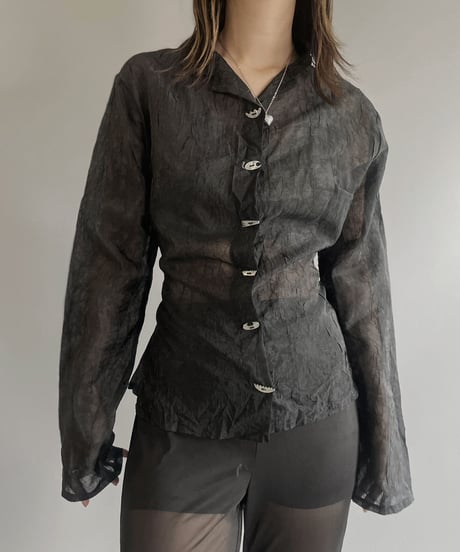 【USED】 Sheer Shirt / 230624-010