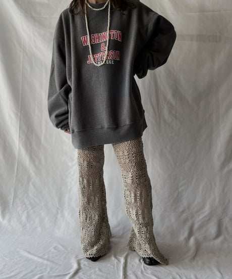 【USED】   Champion Reverse Weave Sweat WASHINGTON & JEFFERSON/211007-020