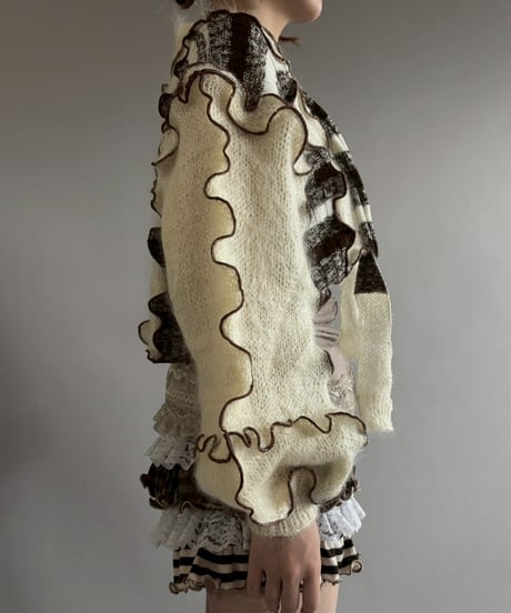 【RE;CIRCLE】 RE Mellow Mohair Knit Cardigan + Tie/ 251127-004