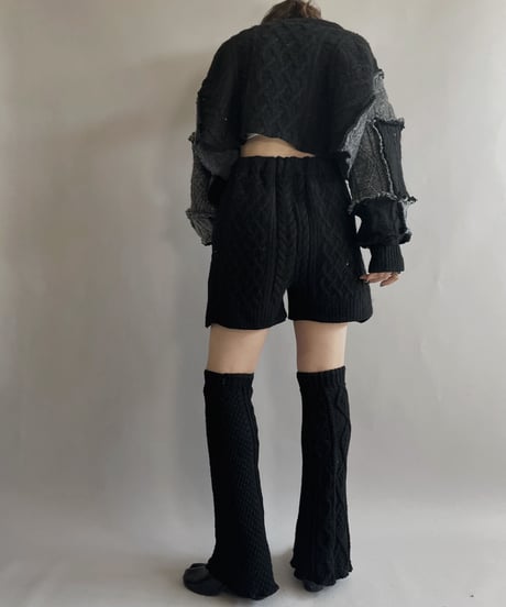 【RE;CIRCLE】 RE Alan Knit Bolero Black / 221006-011