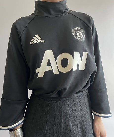 【USED】 adidas MANCHESUTER UNITED L/S Soccer Shirt /240921-002