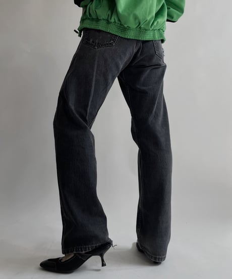 【USED】  Made in USA Levi's Denim Pants 501 Black/ 220416-023