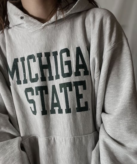 【USED】  Champion Reverse Weave Hoodie MICHIGAN STATE/211116-028