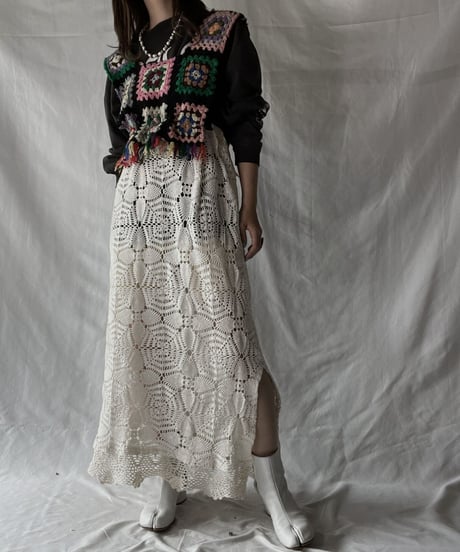 【RE;CIRCLE】 RE Granny × Crochet N/S One-piece①/211014-010