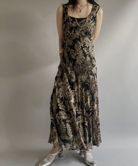【USED】 Flower Patterned One-Piece/ 230715-005