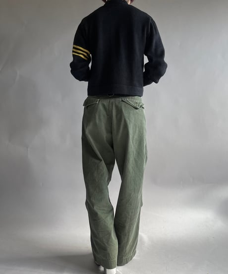 【USED】 Vintage Wool Lettered Cardigan/241130-010