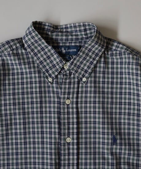 【USED】 Ralph Lauren Plaid S/S Shirt②/220613-015