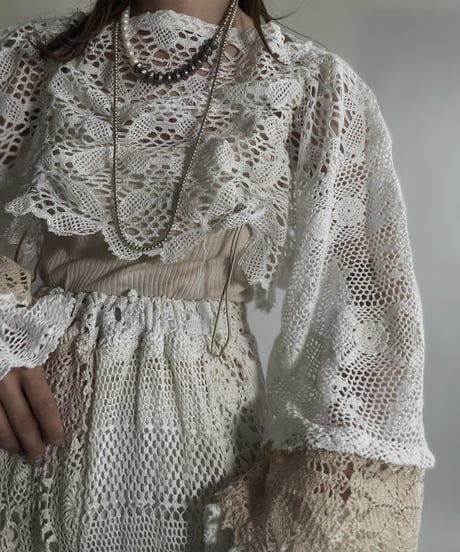 【RE;CIRCLE】 RE Crochet Cord Top / 220623-016