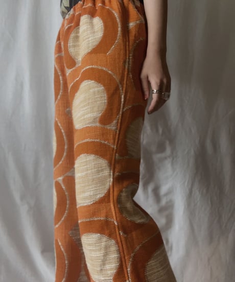 【RE;CIRCLE】 RE Antique Curtain Flare Pants③/ 210703-005