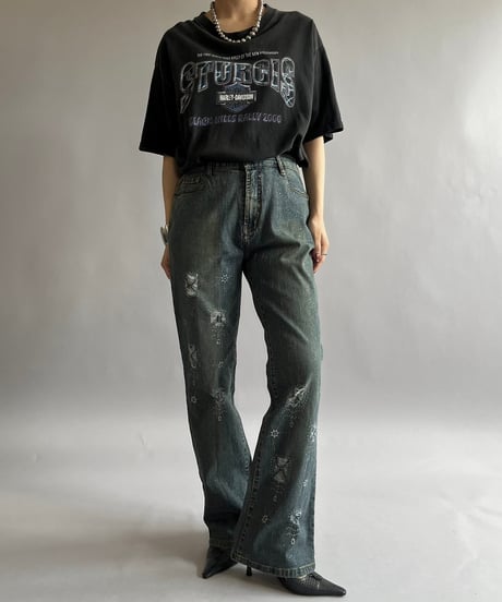 【USED】Made in USA HARLEY DAVIDSON T-Shirt /240824-038
