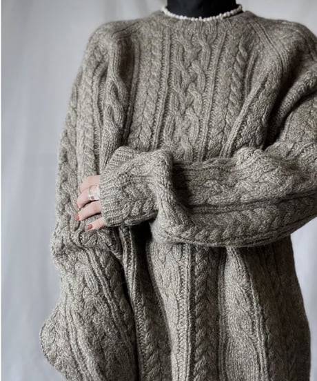 【USED】       Cable Knit Top/211202-040