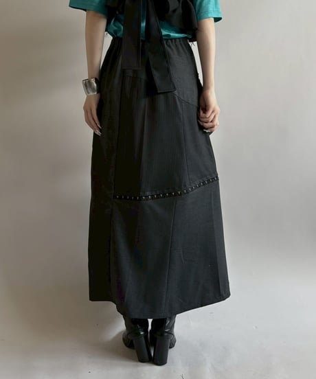 【RE;CIRCLE】 RE Suit Asymmetry Long Skirt/ 250717-014