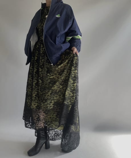 【USED】 Lace Sheer Long One-Piece/ 2301125-028