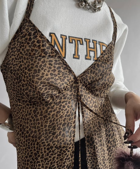 【USED】 Leopard Patterned Camisole Top/240928-017