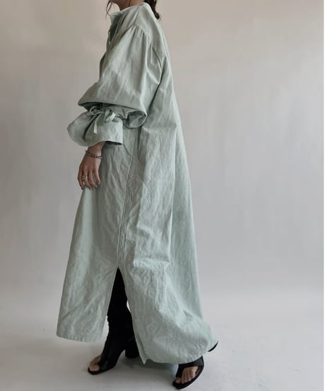 【RE;CIRCLE】RE Dyed French Mattress Cover One-piece -Aqua Green- / 220512-008