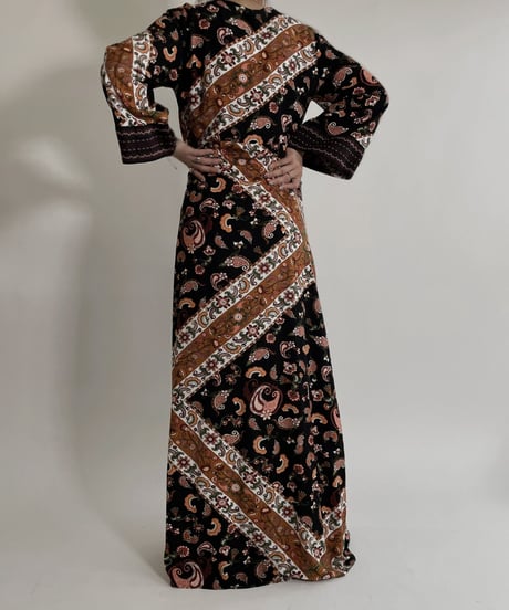 【USED】 Ethnic Long Sleeves One-piece / 220507-019