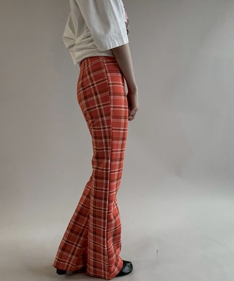 【USED】 I AM GIA Check Patterned Flare Pants / 250621-004