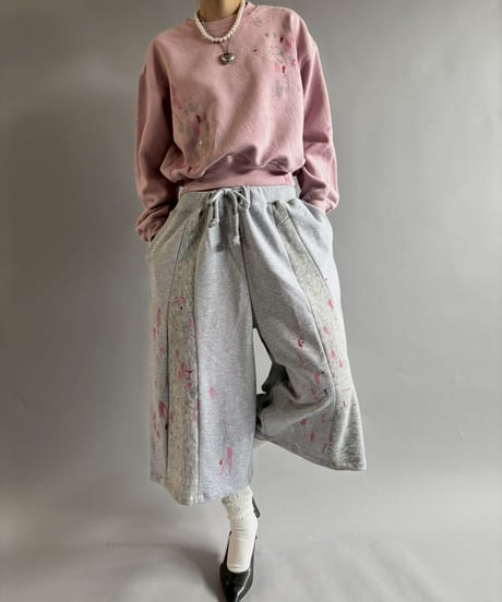 【USED】 Paint Short Sweat / 250925-004