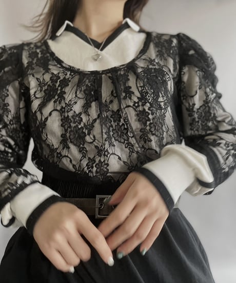 【USED】 Long Sleeved See-through Top / 230311-001