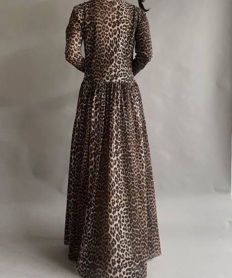 【USED】 GANNI Poly Leopard Patterned One-piece / 230401-031