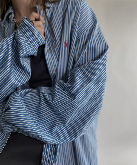 【USED】 Polo Ralph Lauren Striped Shirt / 220618-010