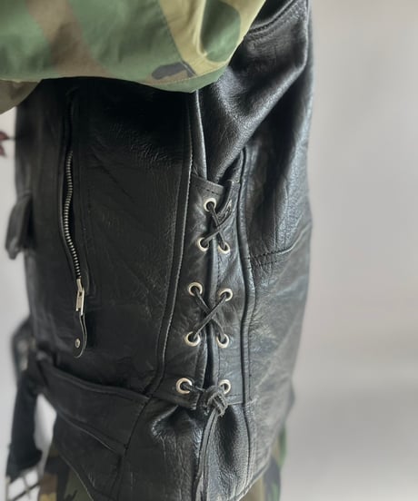 【USED】 LK Leather Riders Vest/241130-002