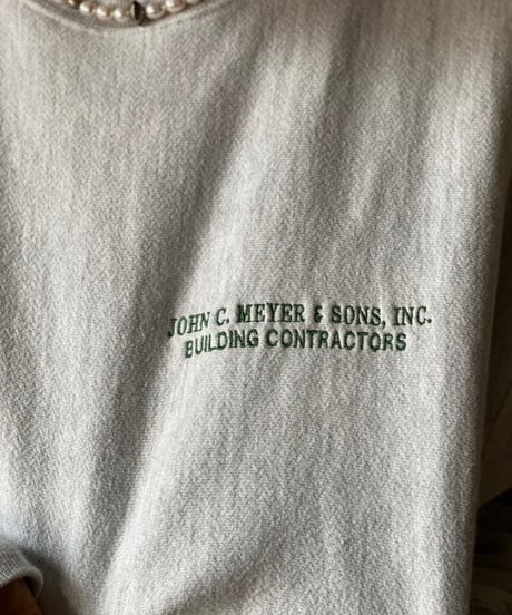 【USED】   Champion Reverse Weave Sweat BUILDING CONTRACTORS/210516-023