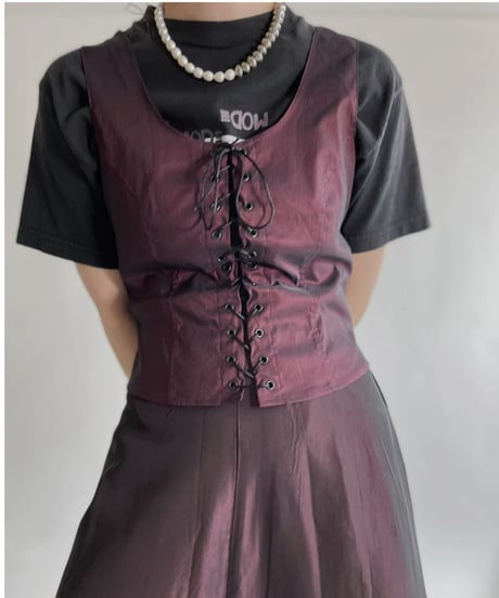 【USED】 Sleeveless Top & Skirt Co-ord sets / 220507-030