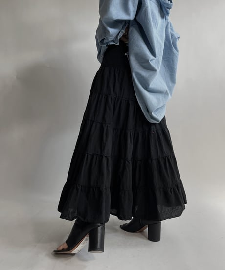 【USED】 Cotton Long Skirt / 220423-016