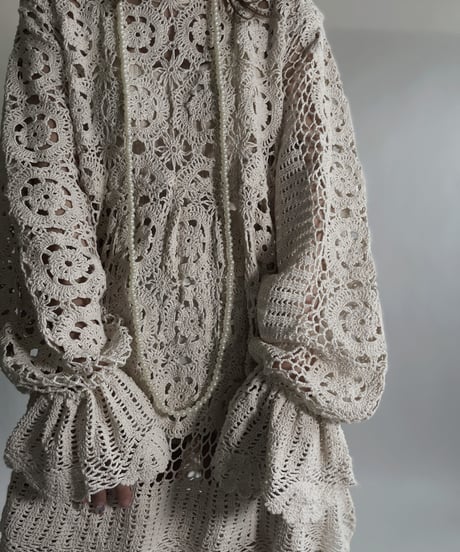 【RE;CIRCLE】 RE Crochet Lace One-piece / 220623-006