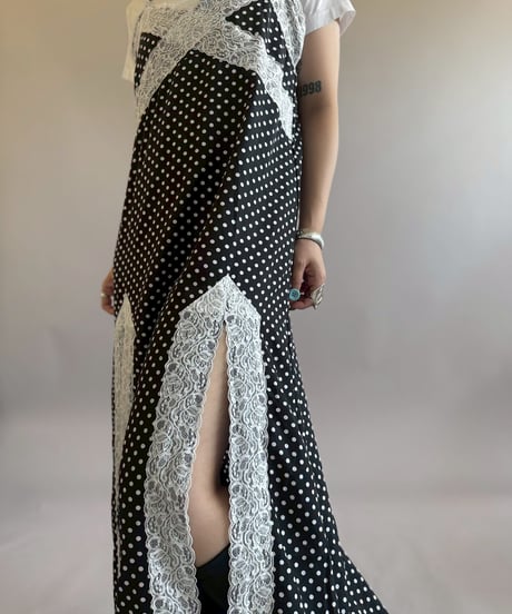 【RE;CIRCLE】 RE Dot Pattern Camisole Long One-Piece / 260514-010