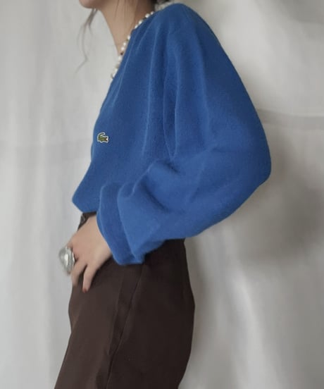【USED】   LACOSTE Knit Top④/211126-010