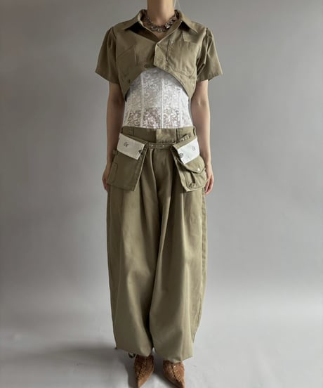 【Chinatsu Aoyama】 RE Makers Shirt Khaki / 260702-003