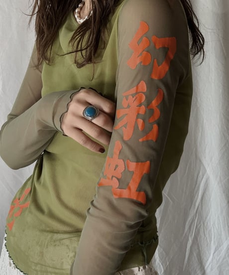 【USED】Poly See-through L/S Top/210630-016