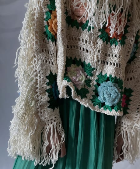 【RE;CIRCLE】 RE Granny Knit L/S Top/210917-001